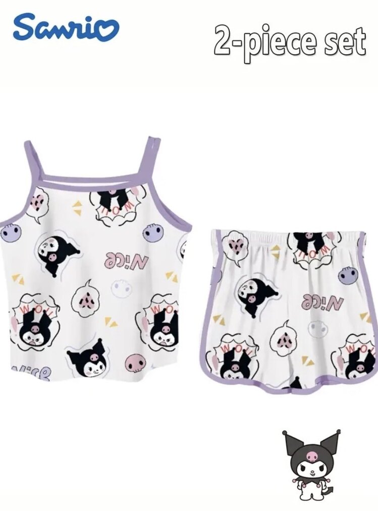 Sanrio Kuromi Kolsuz Alt-Üst Takım