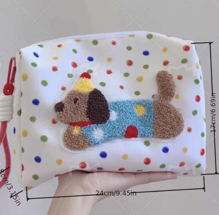 Sevimli Köpek Tasarımlı Çok Amaçlı Çanta