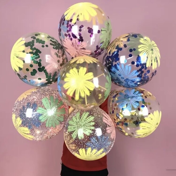 10 lu Paket Gökkuşağı Renkli Balonlar