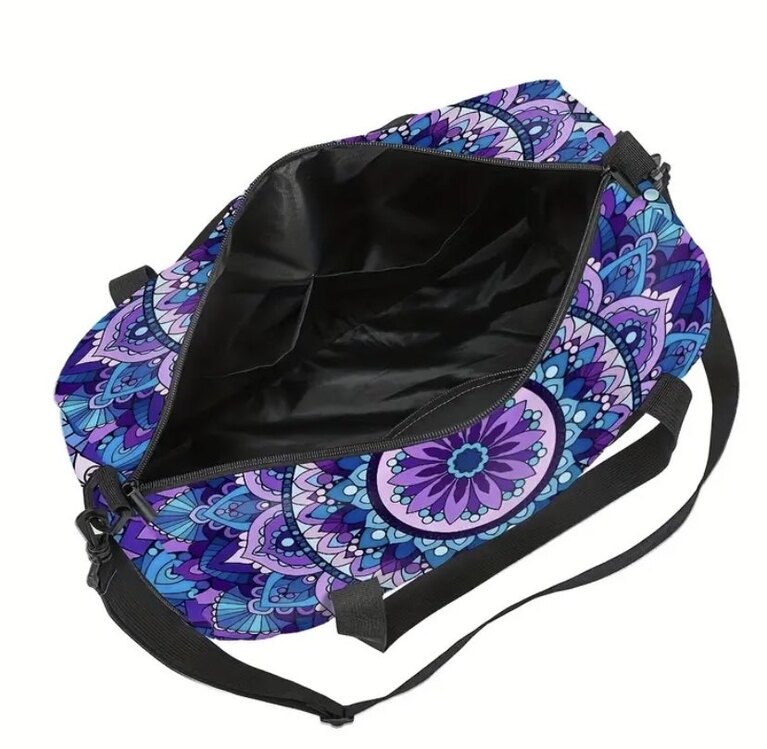 Bohemya Mandala Baskılı Spor Çantası