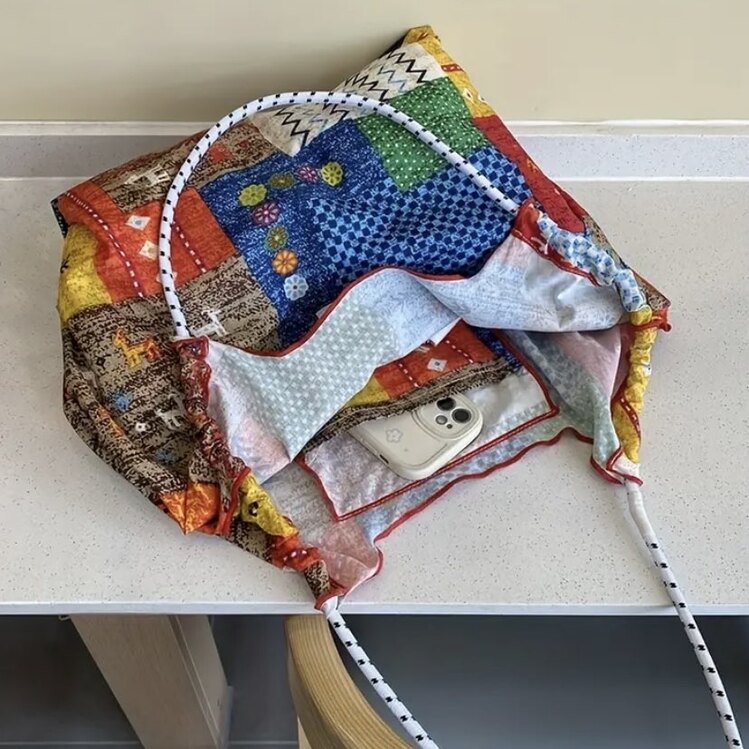 Bohem Patchwork Omuz Çantası