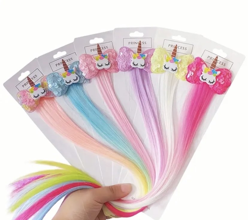 Kız Çocuk Unicorn Klipsleri