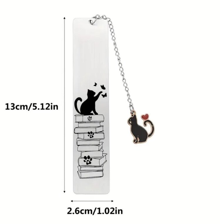 Kedi Figürlü Kitap Ayracı