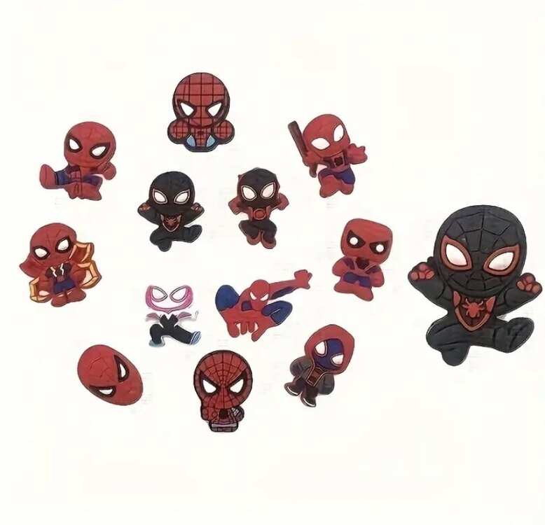 Marvel Spider 12 Adet Terlik Tokası