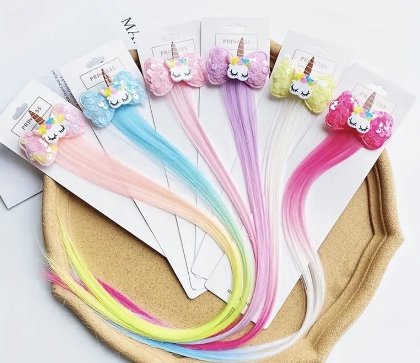 Kız Çocuk Unicorn Klipsleri
