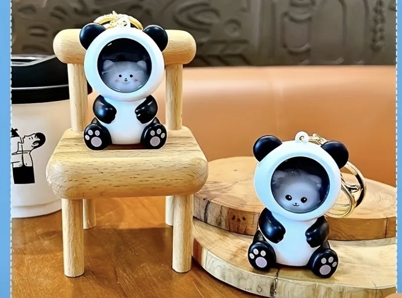 Charming Sky Bear Anahtarlık