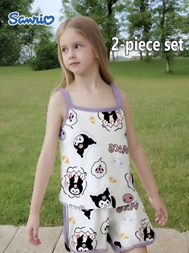 Sanrio Kuromi Kolsuz Alt-Üst Takım