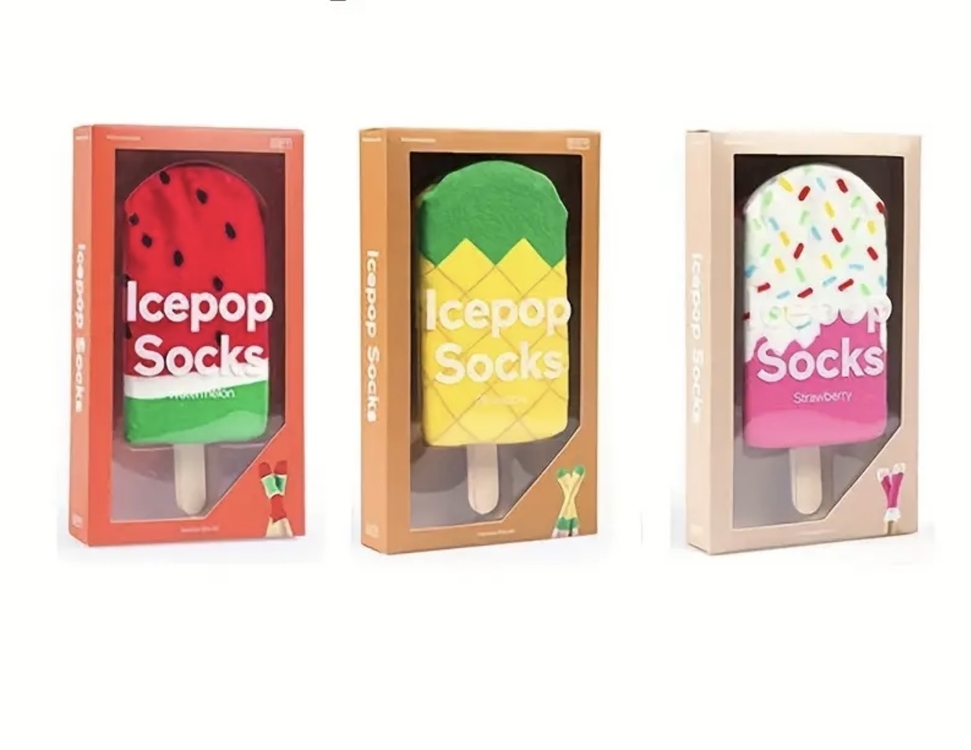 1 Çift Karpuz Desenli Trendy Tasarım Çoraplar