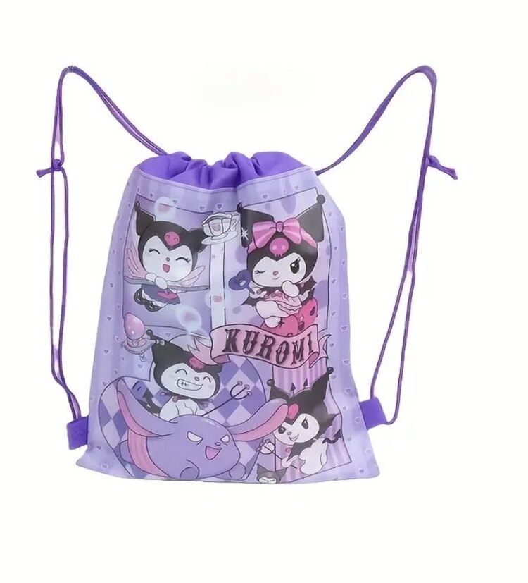 Sanrio Kurumi İpli Çanta-Yumuşak Dokumasız Toz Geçirmez Kapatmalı Saklama Çantaları