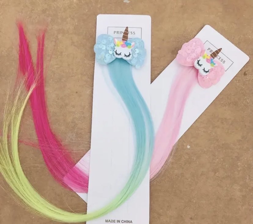 Kız Çocuk Unicorn Klipsleri