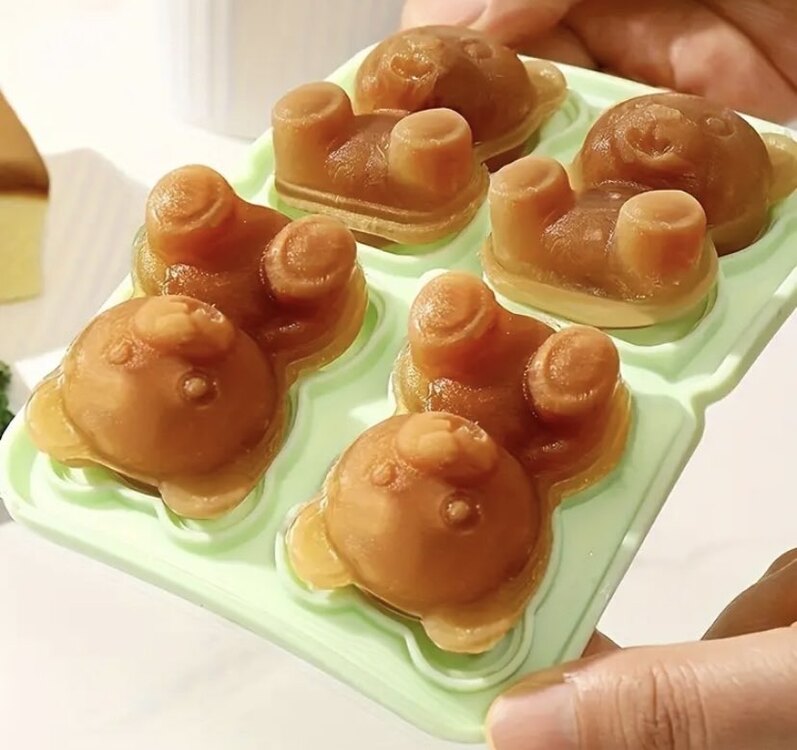 4lü 3d Ayı Buz Küpü Kalıbı