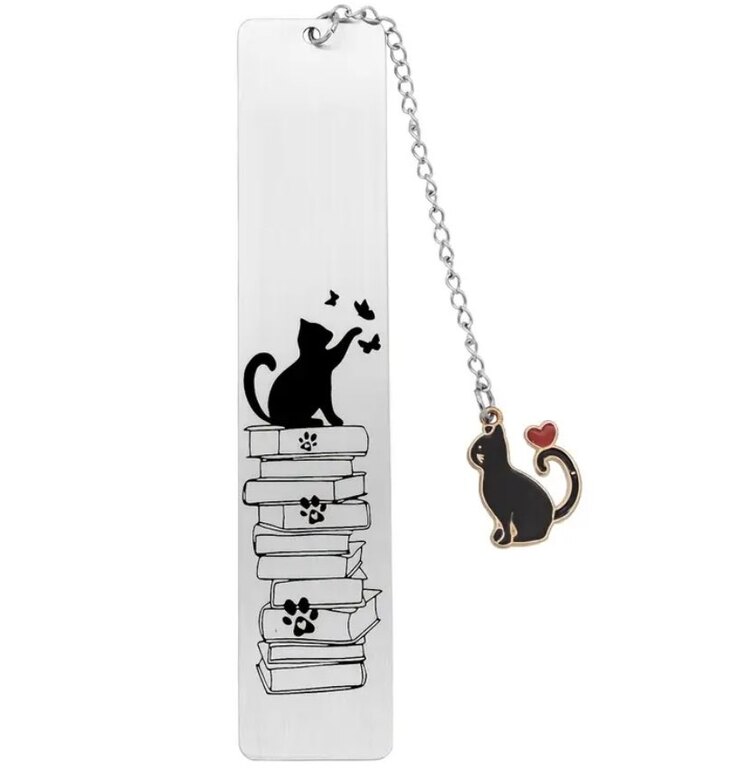 Kedi Figürlü Kitap Ayracı