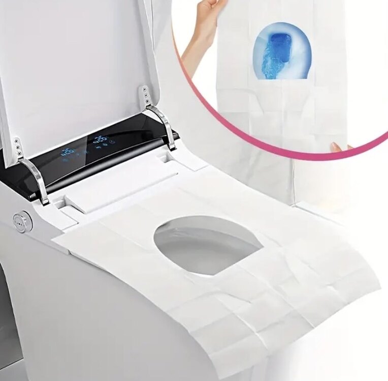 10 lu paket Tek Kullanımlık Tuvalet Kapak Örtüsü