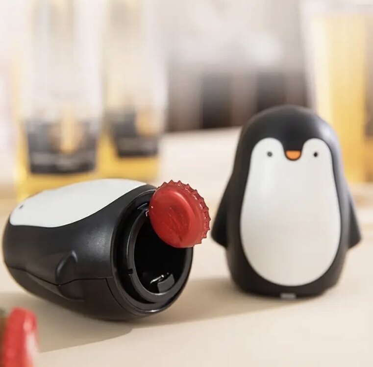 Paslanmaz Çelik Penguen Şeklinde Şişe Açacağı