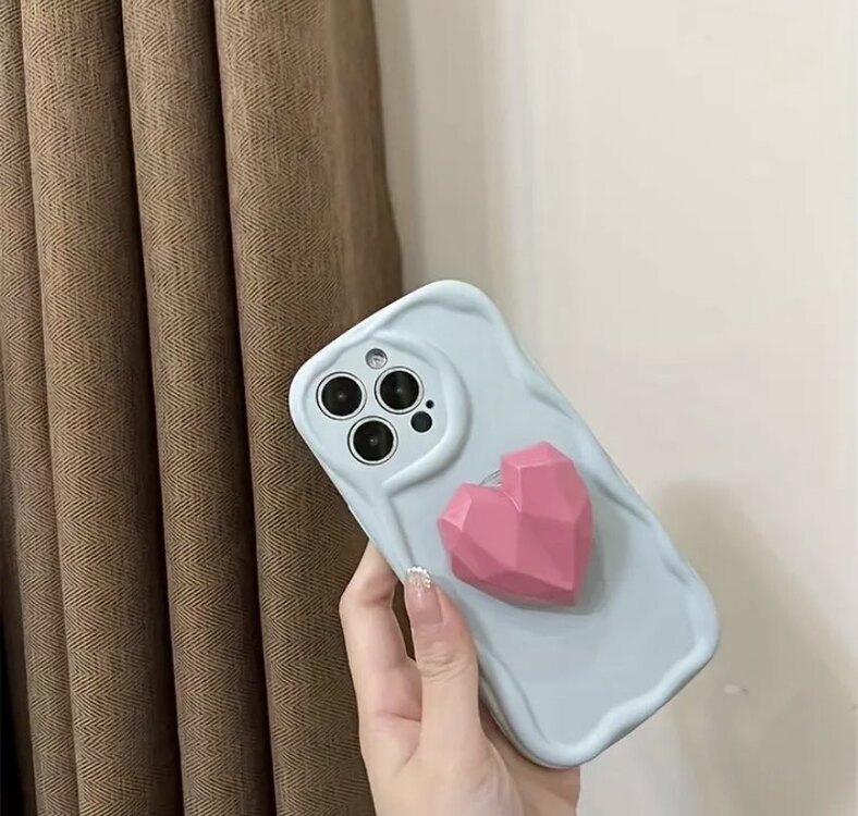 3D Kalp Telefon Tutucu