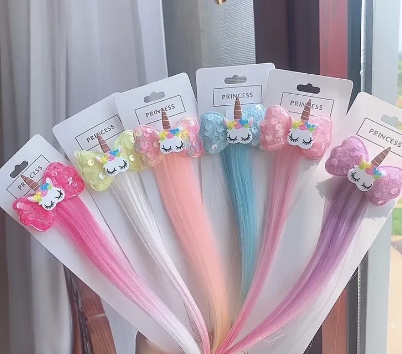 Kız Çocuk Unicorn Klipsleri