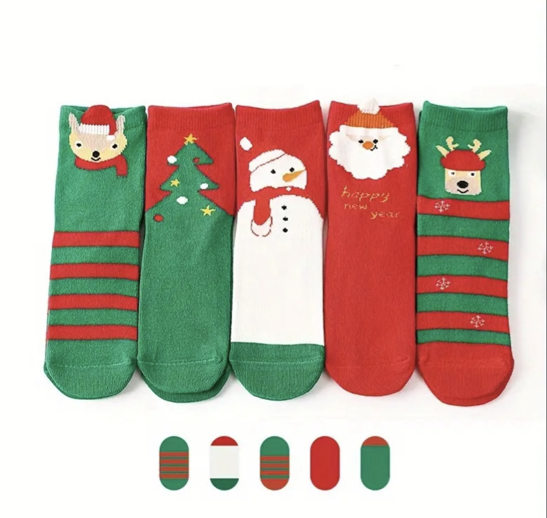Erkek Çocuk Noel Temalı Çoraplar