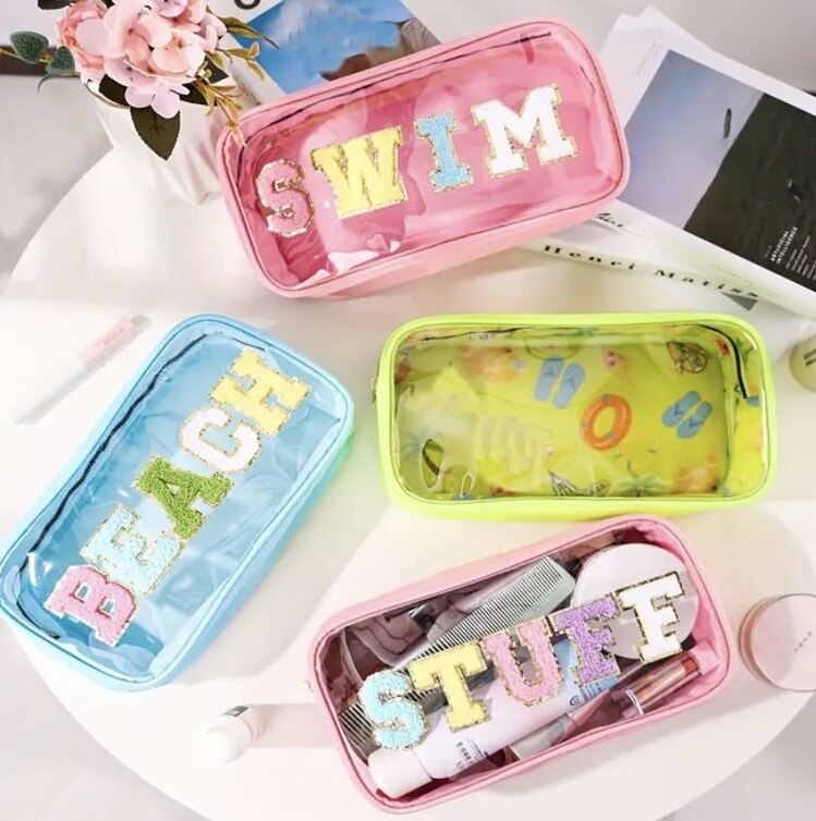 Pvc ‘BEACH’Kozmetik/Plaj/Seyahat Çantası