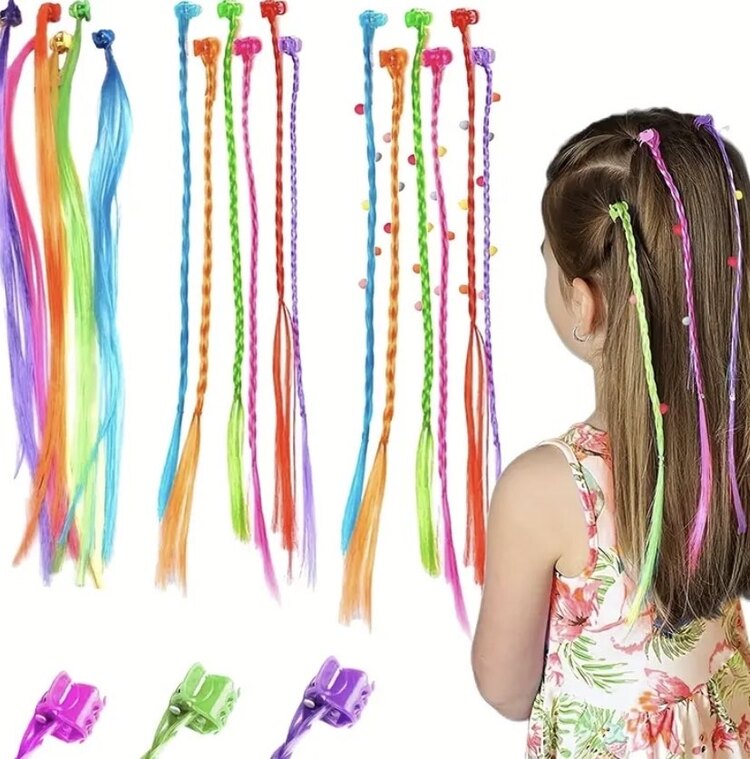 6 lı Rainbow Saç Uzantısı