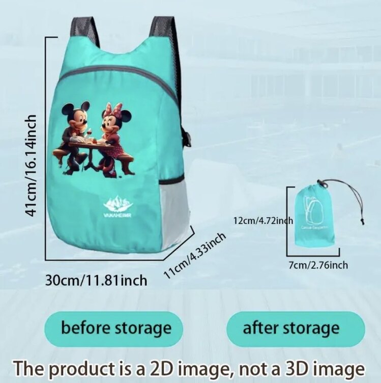 Disney Minnie Mouse Çok Fonksiyonlu Taşınabilir Sırt Çantası