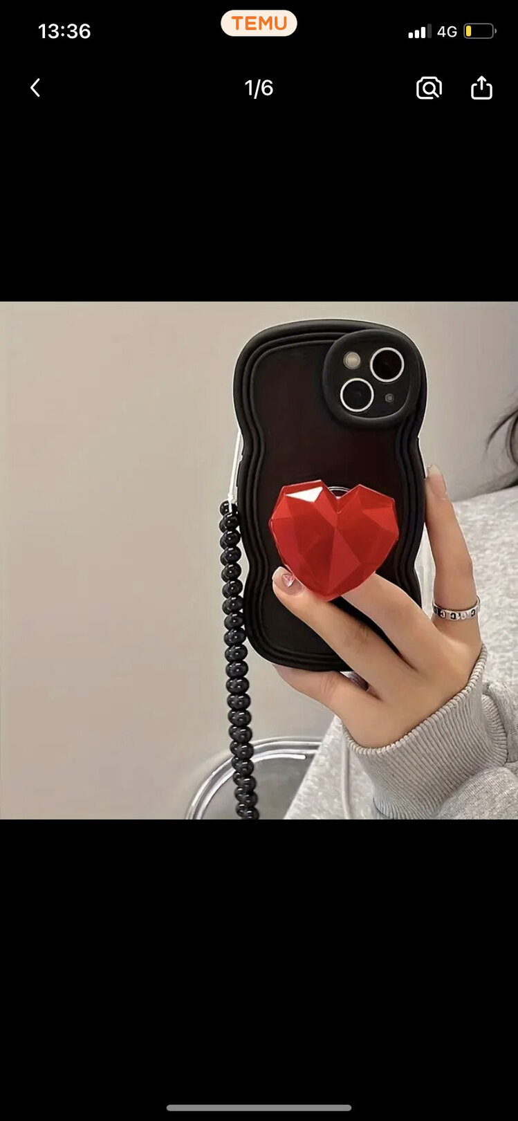 3D Kalp Telefon Tutucu