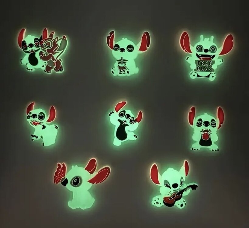 Disney Stitch Parlayan Terlik Süsleri
