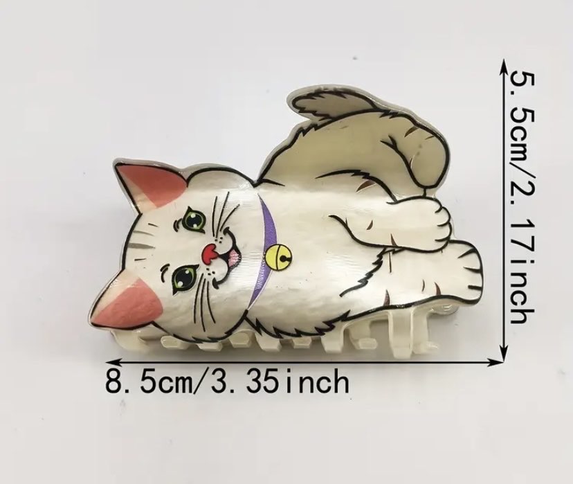 Sevimli Kedi Saç Tokası