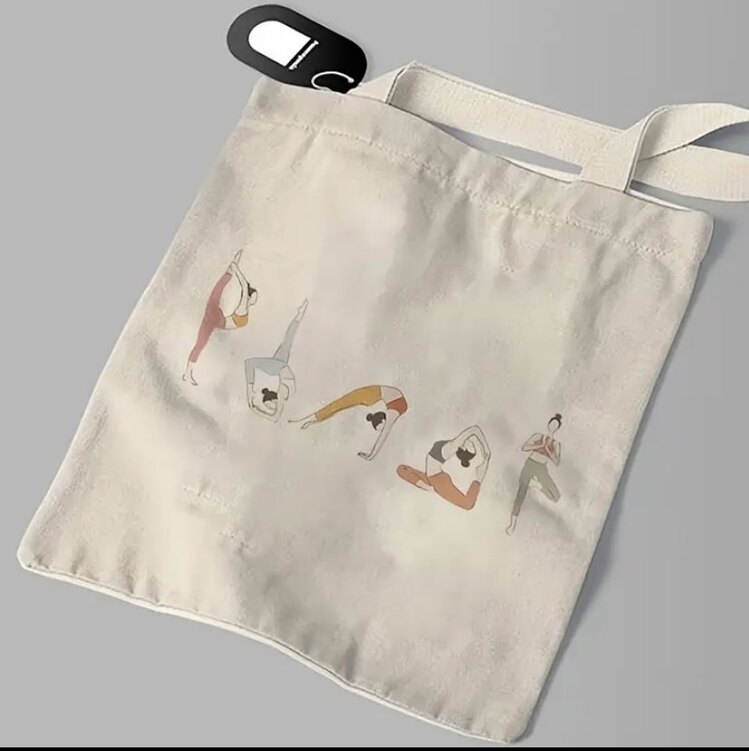 Yoga Temalı Çanta