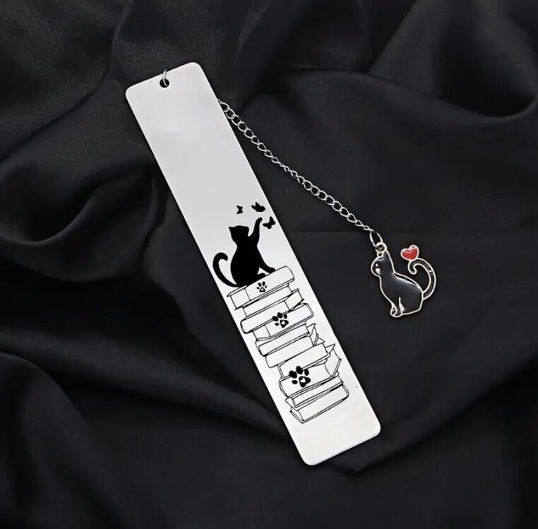 Kedi Figürlü Kitap Ayracı