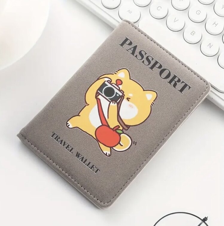 Sevimli Kedi Pasaport Seyahat Cüzdanı