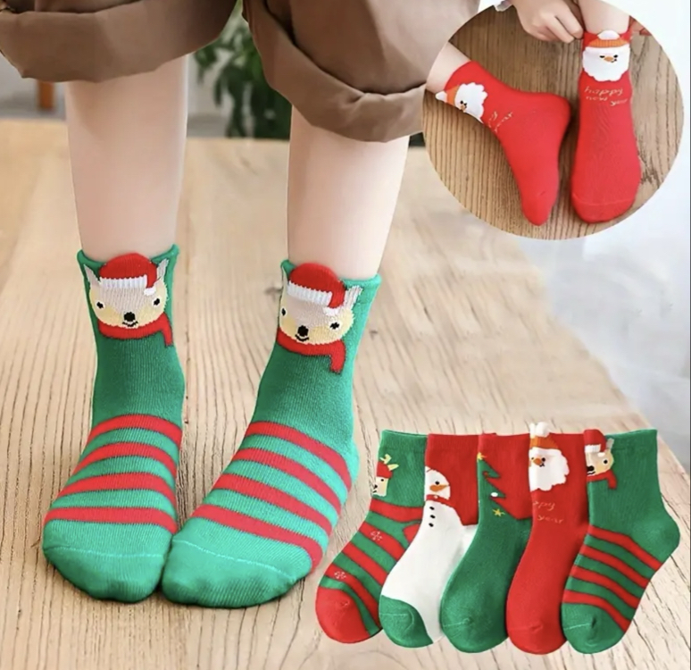 Erkek Çocuk Noel Temalı Çoraplar