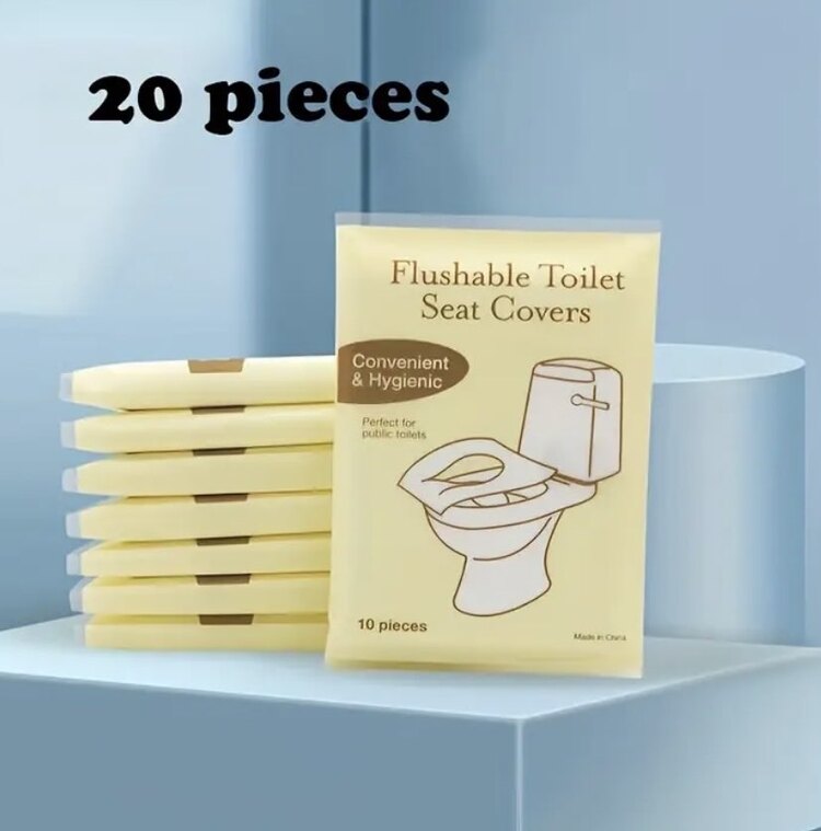 20 Adet Tek Kullanımlık Tuvalet Kılıfı