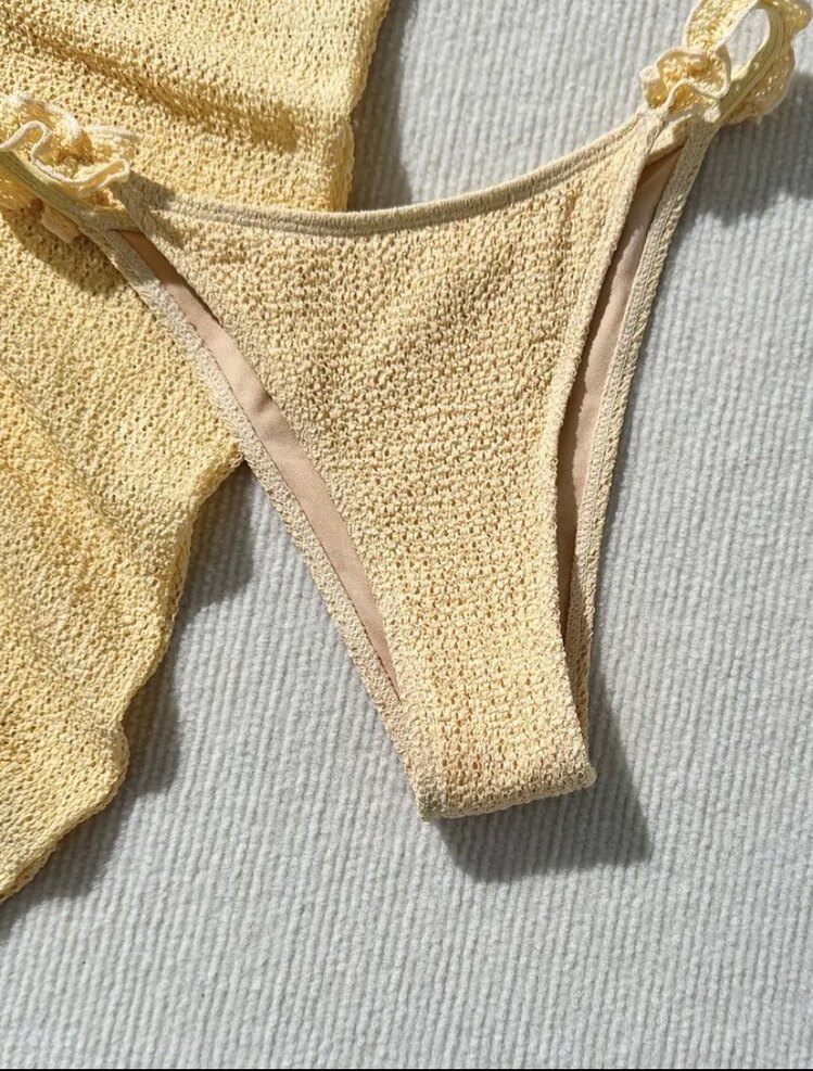 Yarım Etekli Bikini Takımı-3parça