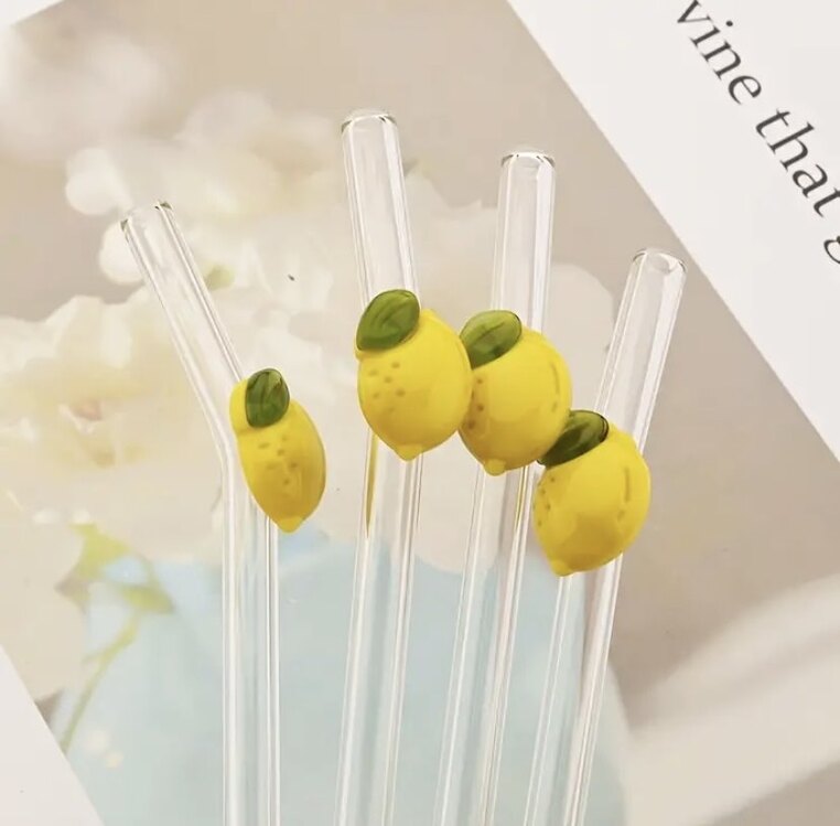2 li Limon Detaylı Cam Pipet