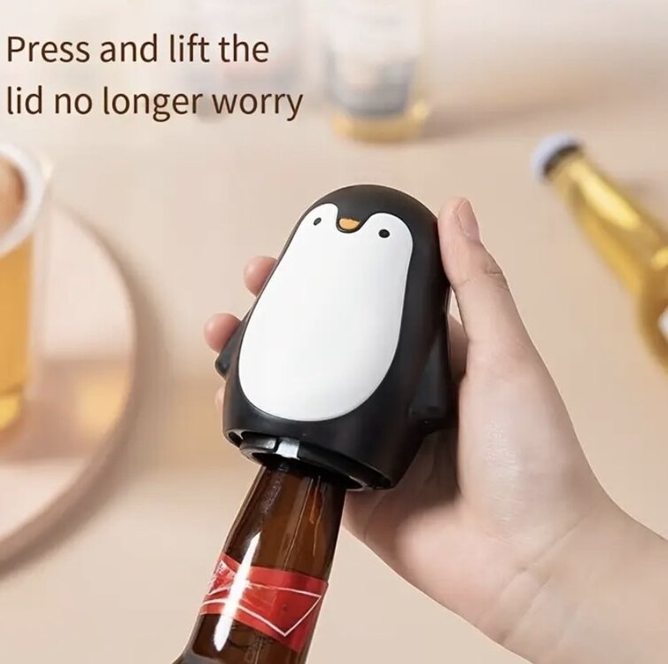 Paslanmaz Çelik Penguen Şeklinde Şişe Açacağı