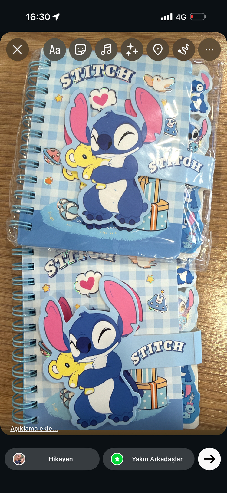Stitch Spiralli Not Defteri