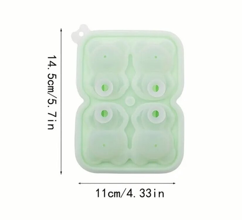 4lü 3d Ayı Buz Küpü Kalıbı
