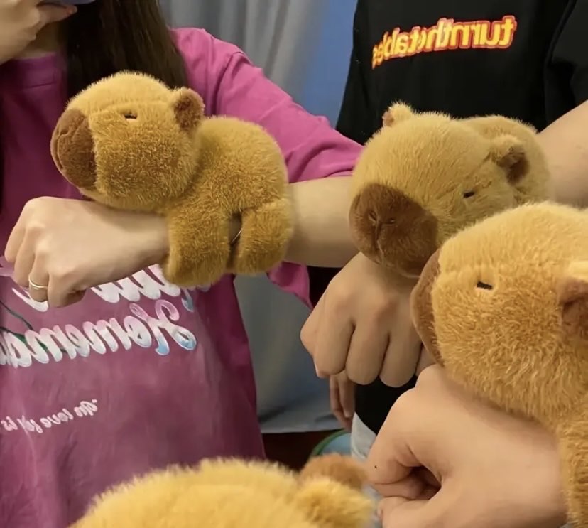 Kapibara Su Domuzu Bebek Bileklik Figür Peluş Oyuncak Kız Bebek Çocuk Bileği Küçük Kolye