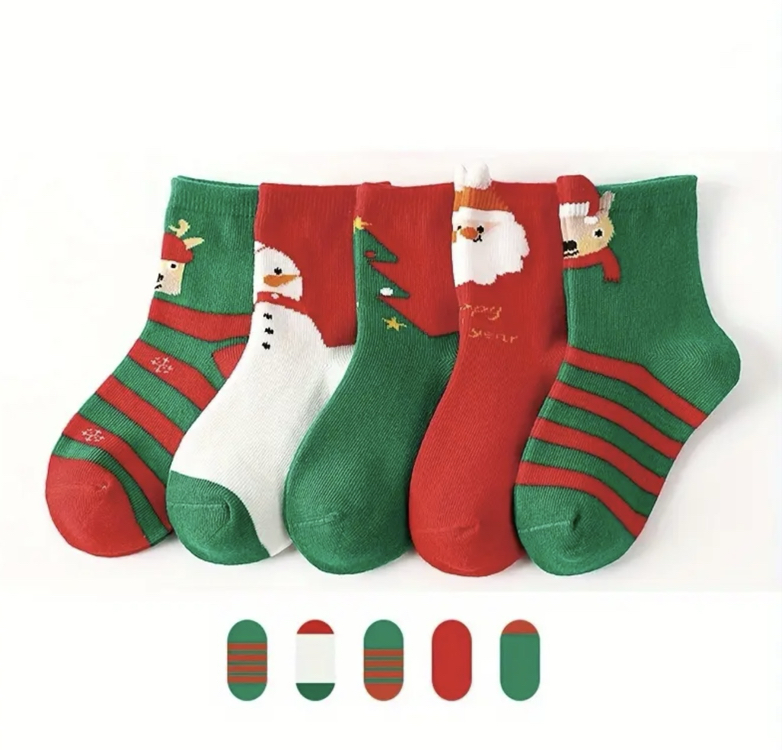 Erkek Çocuk Noel Temalı Çoraplar