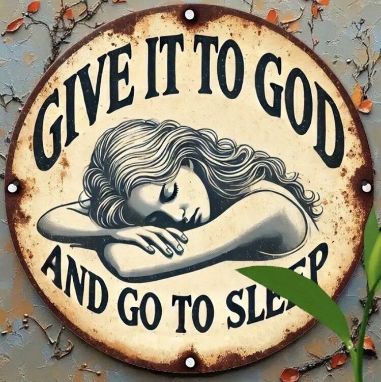 Vintage Demir Dekoratif Motto