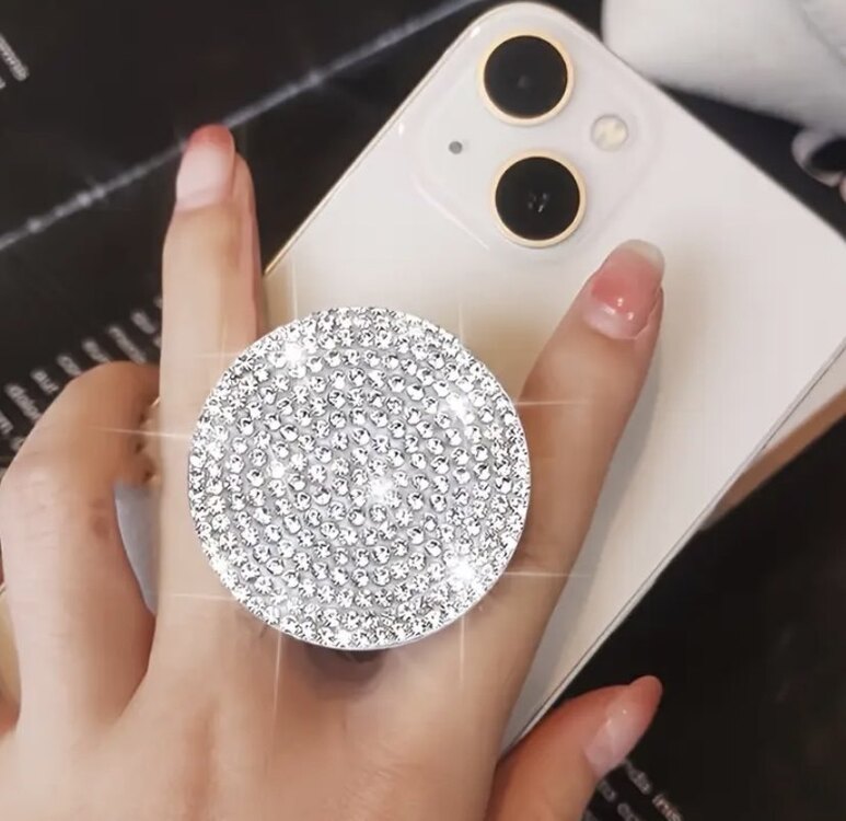 Parlayan Elmas Telefon Tutucu