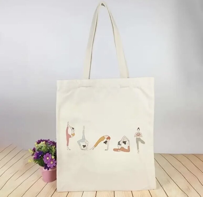 Yoga Temalı Çanta