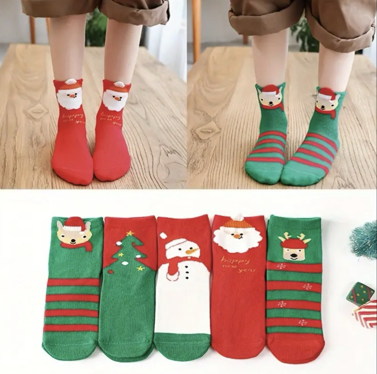 Erkek Çocuk Noel Temalı Çoraplar
