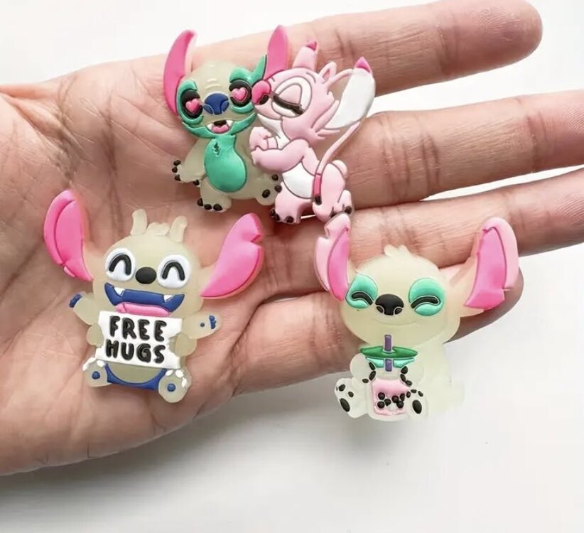Disney Stitch Parlayan Terlik Süsleri