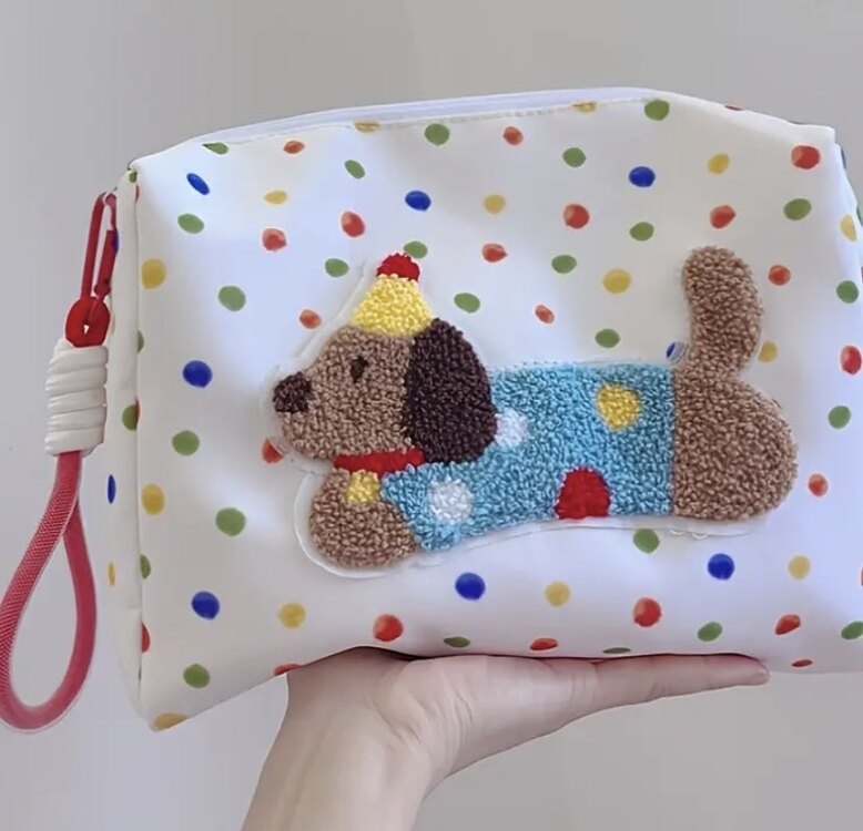 Sevimli Köpek Tasarımlı Çok Amaçlı Çanta