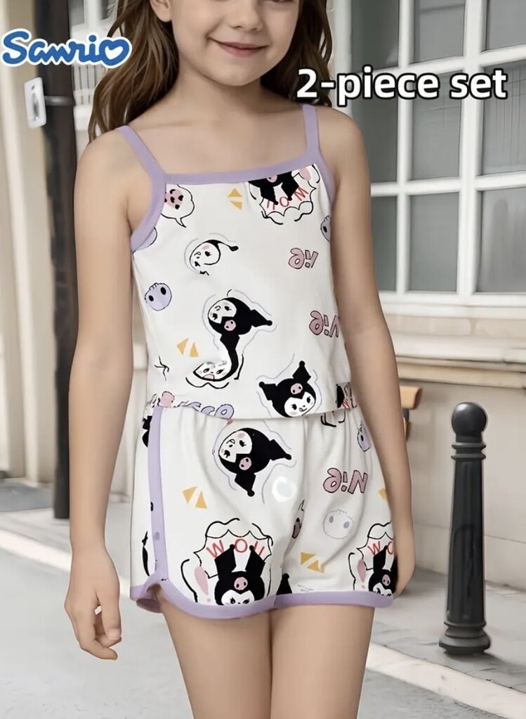 Sanrio Kuromi Kolsuz Alt-Üst Takım