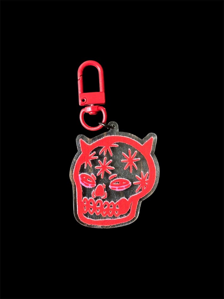 Devil Skull Keychain