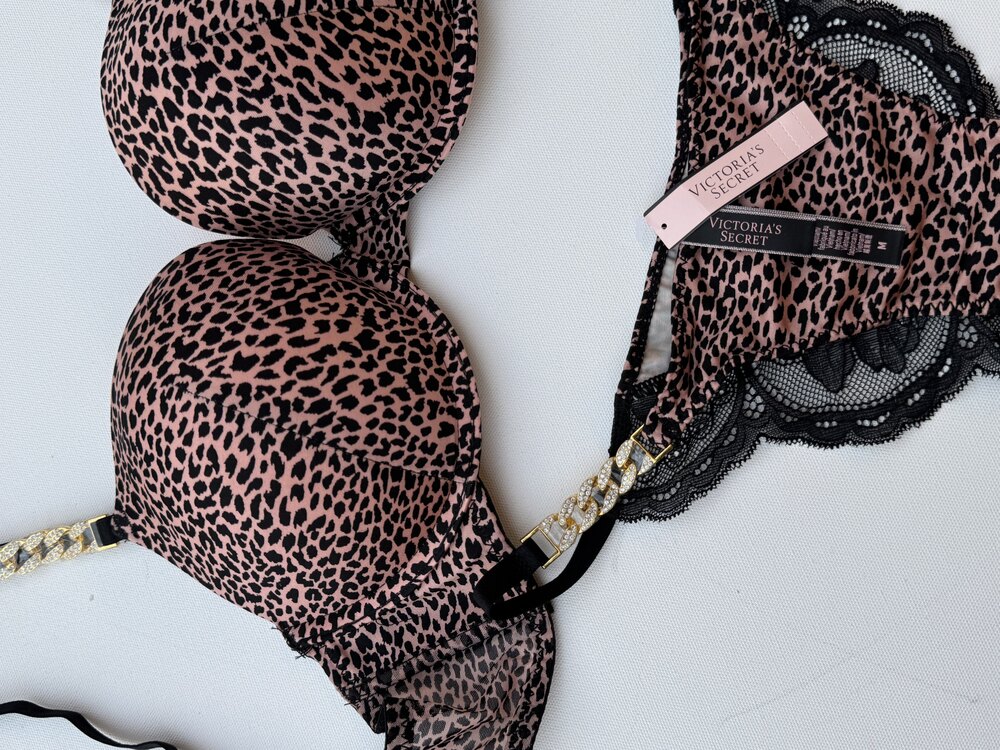 PEMBE LEOPAR VİCTORİA SET