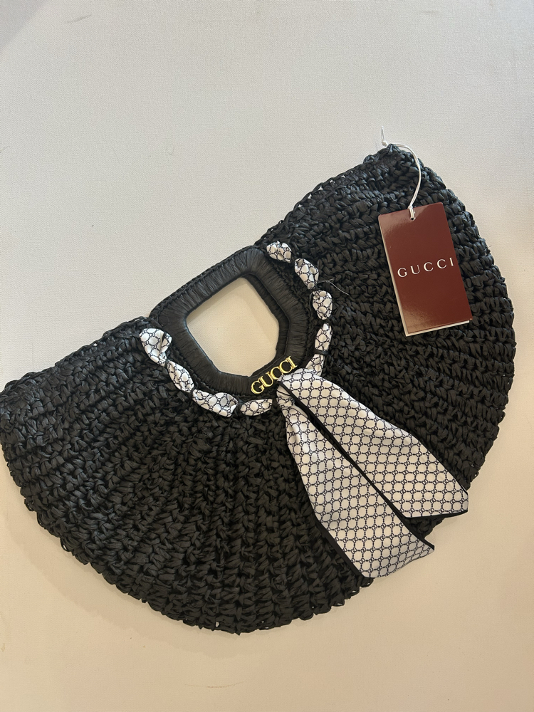 GUCCİ HASIR PLAJ ÇANTASI