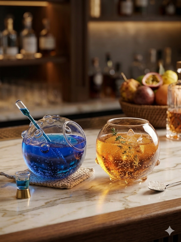 Borosilicat Küre  Kahve ve Kokteyl Bardağı